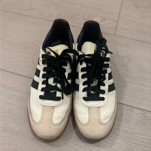 Adidas Samba Women’s Cream and Black Sneakers